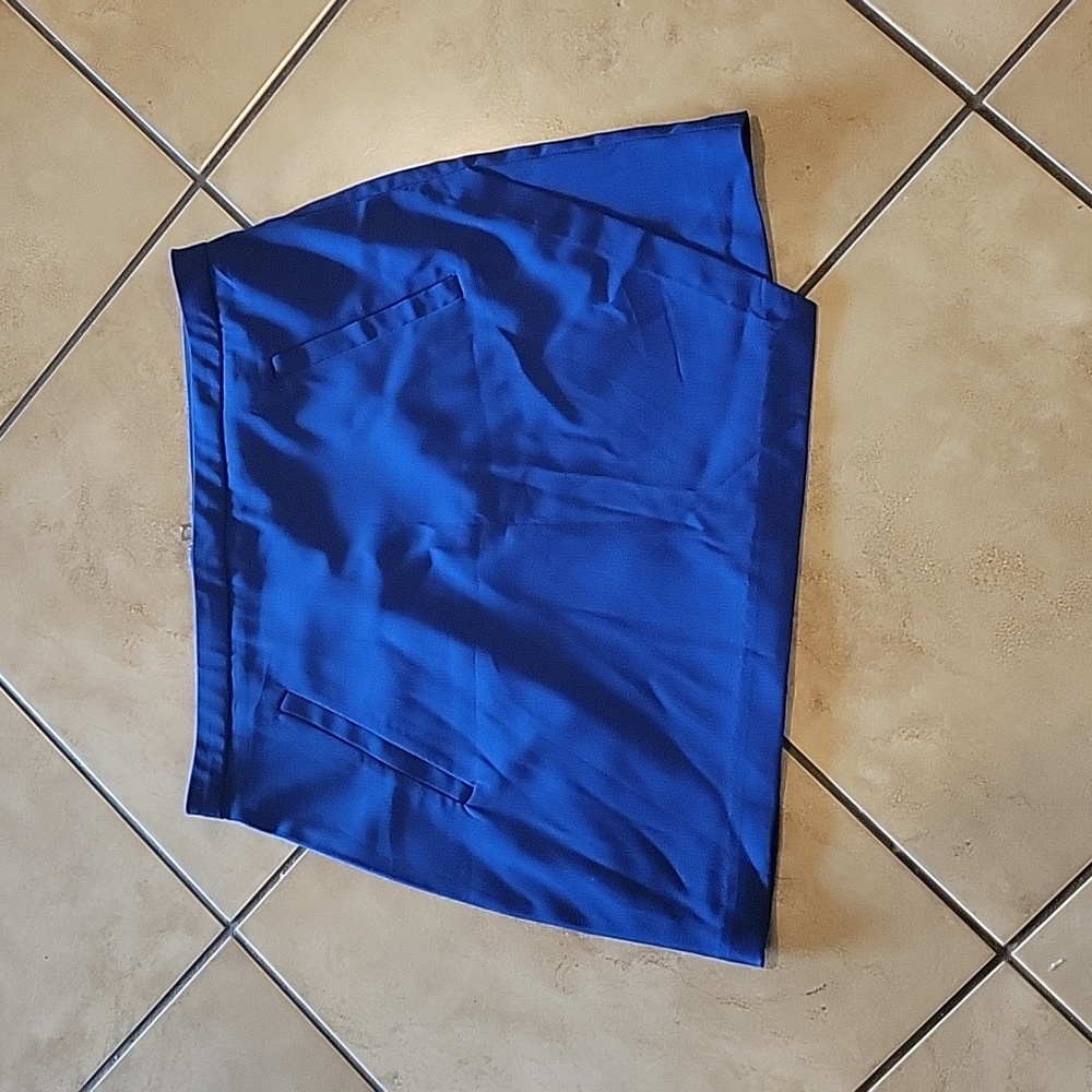 BCNU Blue Stretch Satin Mini Skirt Sz M